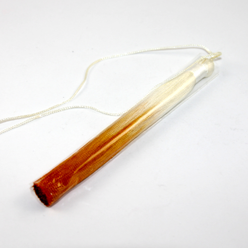 130mm Silk Gradient Tassel - Gold & White