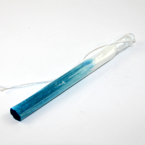 130mm Silk Gradient Tassel - Aqua & White