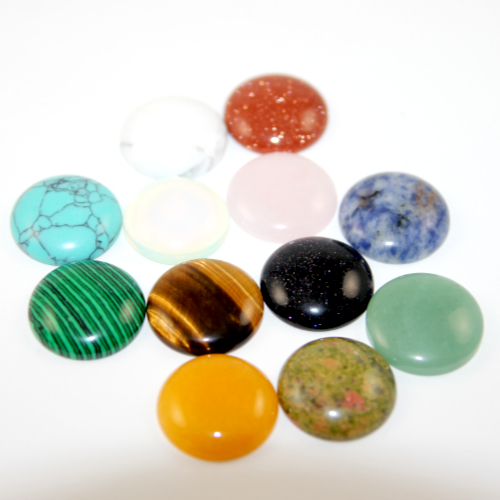 25mm Random Mix Round Cabochon - Pack of 2