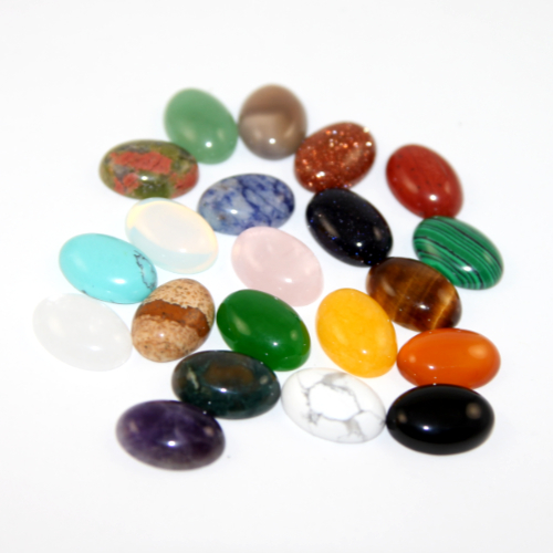 13mm x 18mm Random Mix Oval Cabochon - Pack of 5