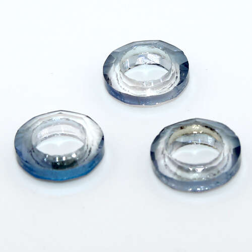 14mm Luminous Metallic Blue 4139 - Round Cosmic Ring - Pack of 2