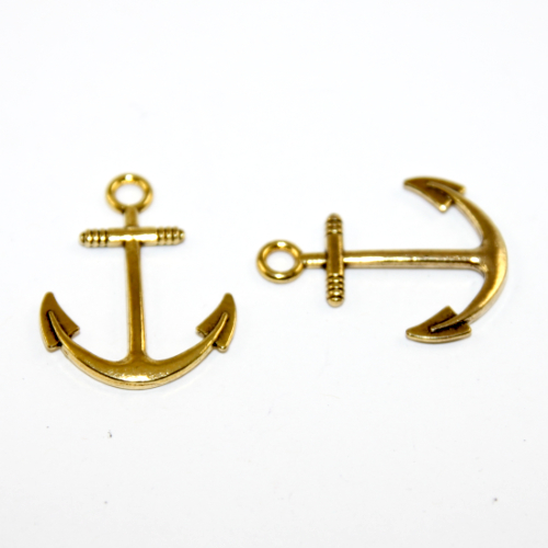 Anchor Pendant - 2 Pieces - Gold