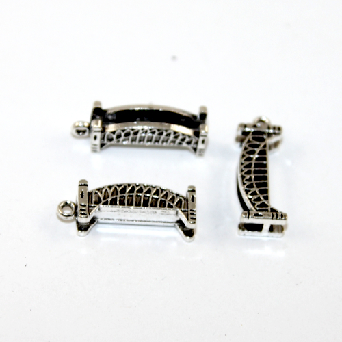 Sydney Harbour Bridge Charm - 2 Pieces - Antique Silver