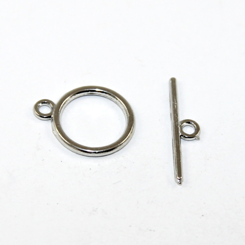 Platinum 14.5mm Toggle Clasp Set