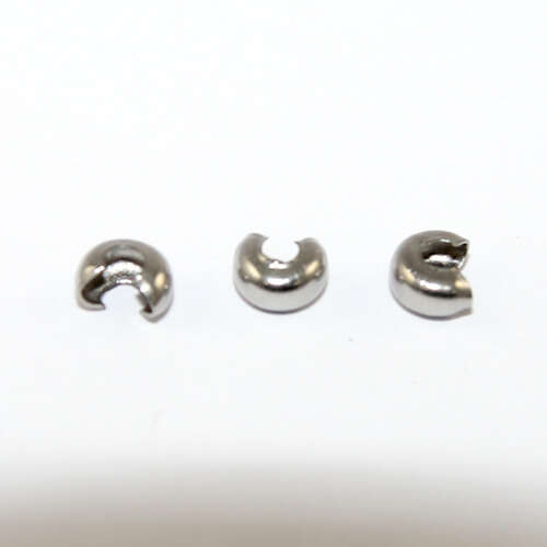 4mm 304 Stainless Steel Crimp Cover - 10 Piece Bag