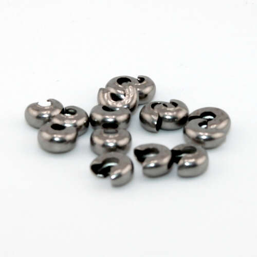5mm 304 Stainless Steel Crimp Cover - 10 Piece Bag