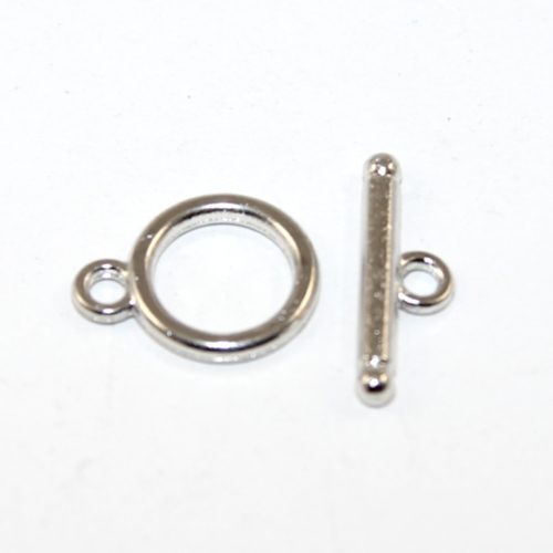 Platinum 13mm Toggle Clasp Set