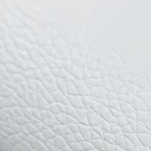 White 20cm x 30cm Faux Leather Fabric Sheet