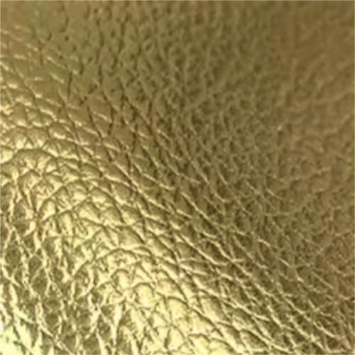 Bright Gold 20cm x 30cm Faux Leather Fabric Sheet