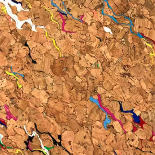 Gravel - Colour Cork Leather Sheet - 20cm x 30cm