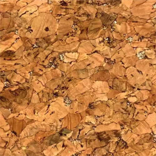 Wood - Gold Cork Leather Sheet - 20cm x 30cm