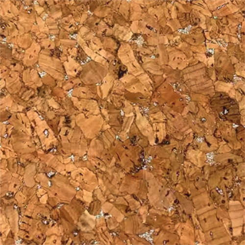 Wood - Silver Cork Leather Sheet - 20cm x 30cm