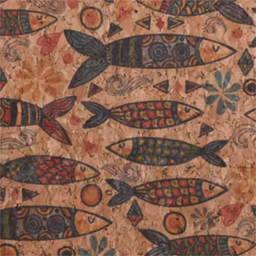 Fish Cork Leather Sheet - 20cm x 30cm