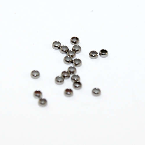 2mm 304 Stainless Steel Crimp Bead - 100 Piece Bag