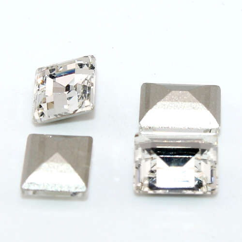 8mm x 10mm Crystal - 4527 Step Cut Stone - Pack of 2