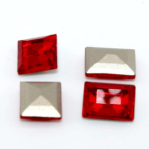 8mm x 10mm Light Siam - 4527 Step Cut Stone - Pack of 2