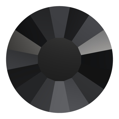 2034 - SS48 (10.91 - 11.30mm) - Jet A HF (280) - Concise Hot Fix Flat Back Crystal
