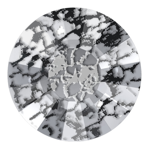 2034 - SS12 (3.00 - 3.20mm) - Crystal Black Patina F (001 BLAPA) - Concise No Hot Fix Flat Back Crystal