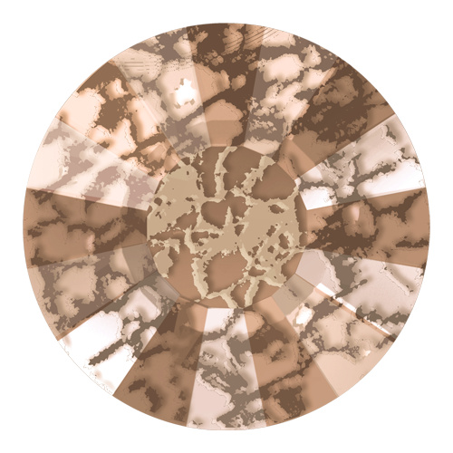 2034 - SS12 (3.00 - 3.20mm) - Crystal Rose Patina F (001 ROSPA) - Concise No Hot Fix Flat Back Crystal