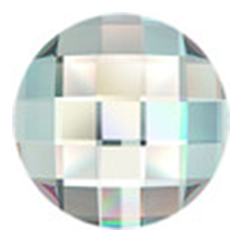 2035 - 20mm - Crystal CAL SI (001 CASI) - Chessboard No Hot Fix Flat Back Crystal