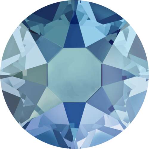 2078 - SS16 (3.80 - 4.00mm) - Light Sapphire Shimmer A HF (211 SHIM) - Xirius Rose Hot Fix Flat Back Crystal