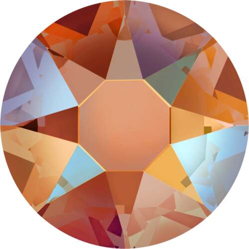 2078 - SS16 (3.80 - 4.00mm) - Tangerine Shimmer A HF (259 SHIM) - Xirius Rose Hot Fix Flat Back Crystal