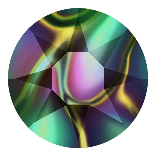 2078 - SS20 (4.60 - 4.80mm) - Crystal Rainbow Dark A HF (001 RABDK) - Xirius Rose Hot Fix Flat Back Crystal