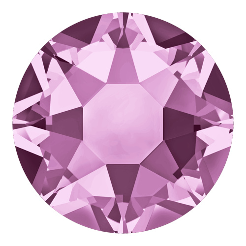 Pack of 144 - 2078 - SS20 (4.60 - 4.80mm) - Light Amethyst A HF (212) - Xirius Rose Hot Fix Flat Back Crystal 