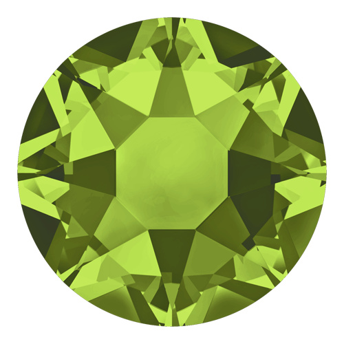 Pack of 62 - 2078 - SS20 (4.60 - 4.80mm) - Olivine A HF (228) - Xirius Rose Hot Fix Flat Back Crystal 