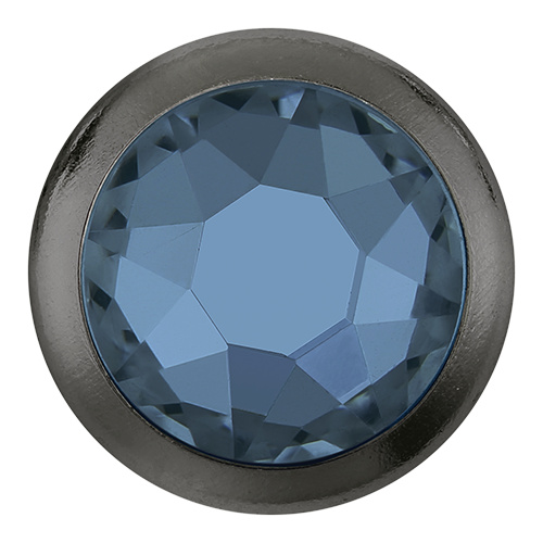 2078H - SS16 (3.80 - 4.00mm) - Denim Blue A HF GM (266) - Framed Xirius Rose Hot Fix Flat Back Crystal
