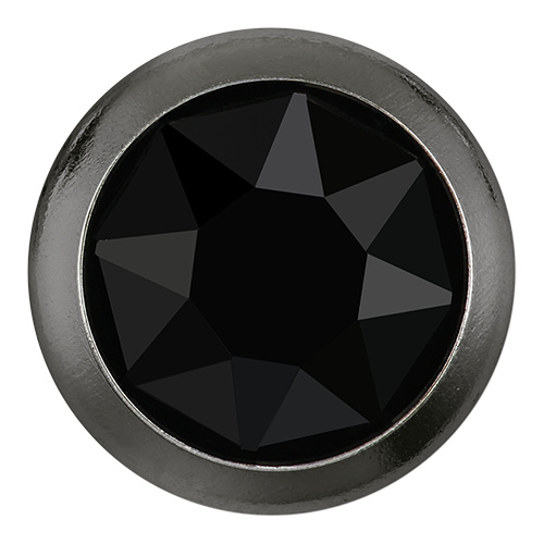 2078H - SS16 (3.80 - 4.00mm) - Jet A HF GM (280) - Framed Xirius Rose Hot Fix Flat Back Crystal