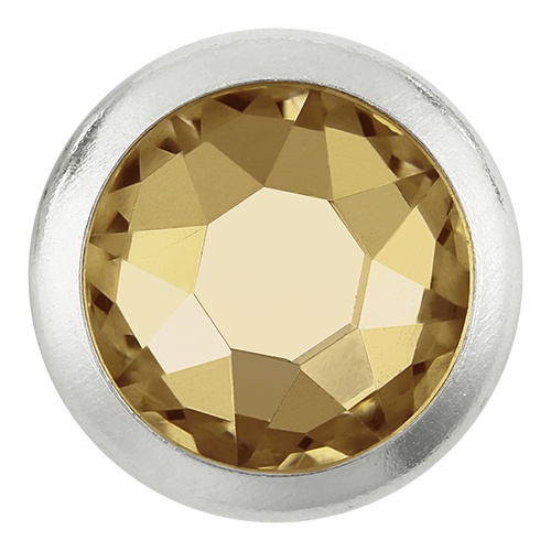 2078H - SS20 (4.60 - 4.80 mm) - Crystal Golden Shadow A HF SR (001 GSHA) - Framed Xirius Rose Hot Fix Flat Back Crystal