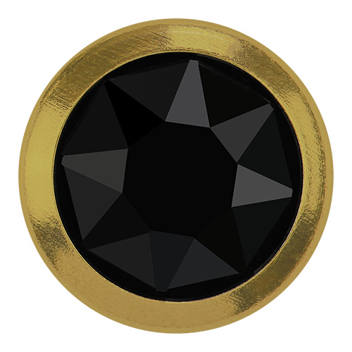 2078H - SS20 (4.60 - 4.80 mm) - Jet A HF GR (280) - Framed Xirius Rose Hot Fix Flat Back Crystal