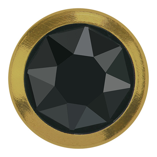 2078H - SS20 (4.60 - 4.80 mm) - Jet Hematite A HF GR (280 HEM) - Framed Xirius Rose Hot Fix Flat Back Crystal