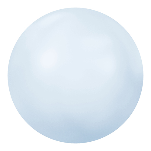 2080/4 - SS16 (3.80 Ð 4.00 mm) - Crystal Powder Blue HFT (001 PBLU) - Pearl Cabochon Hot Fix Flat Back Crystal