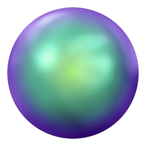 2080/4 - SS16 (3.80 Ð 4.00 mm) - Crystal Scarabaeus Green HF (001 SCGR) - Pearl Cabochon Hot Fix Flat Back Crystal