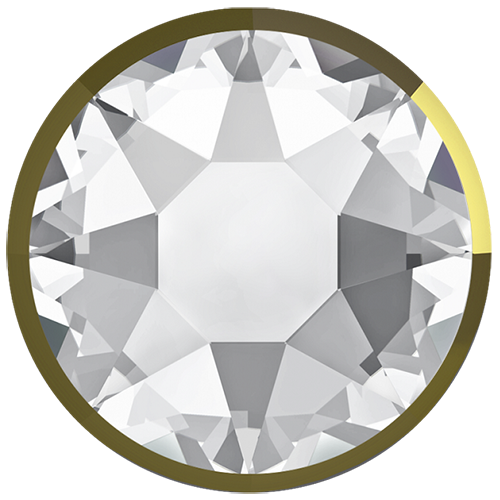 2088I - SS16 (3.80 - 4.00mm) - Crystal Dorado Z A HF (001 DORZ) - Rimmed No Hot Fix Flat Back Crystal