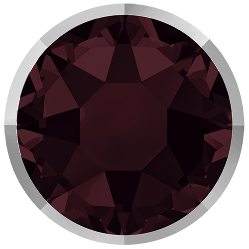 2088I - SS16 (3.80 - 4.00mm) - Burgundy Light Chrome Z A HF (515 LTCHZ) - Rimmed No Hot Fix Flat Back Crystal