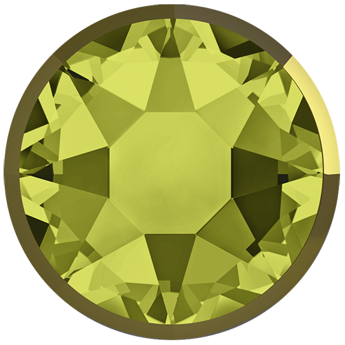 2088I - SS16 (3.80 - 4.00mm) - Khaki Dorado Z A HF (550 DORZ) - Rimmed No Hot Fix Flat Back Crystal