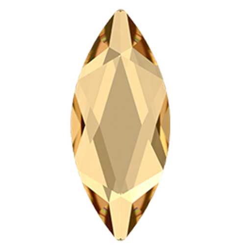 2201 - 14mm x 6mm - Crystal Golden Shadow M HF (001 GSHA) - Marquise Hot Fix Flat Back
