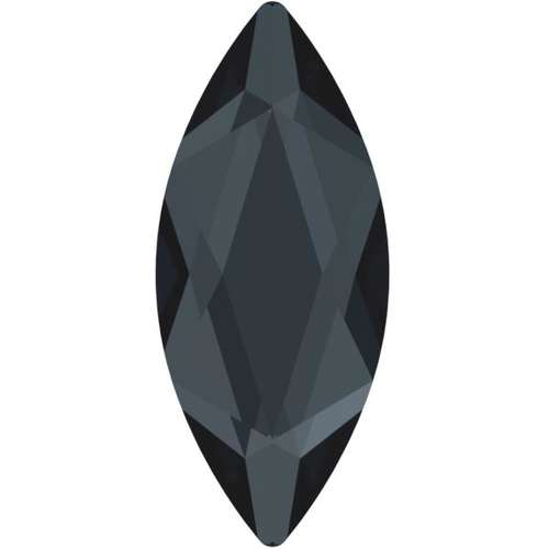 2201 - 14mm x 6mm - Graphite M HF (253) - Marquise Hot Fix Flat Back