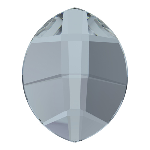 2204 - 6mm x 4.8mm - Crystal Blue Shade F (001 BLSH) - Pure Leaf No Hot Fix Flat Back Crystal