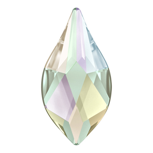 2205 - 7.5mm - Crystal AB F (001 AB) - Flame No Hot Fix Flat Back Crystal