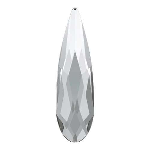 2304 - 2.8mm x 10mm - Crystal M HF (001) - Raindrop Hot Fix Flat Back Crystal
