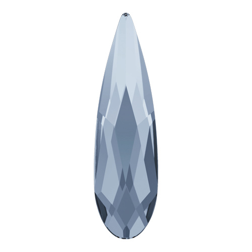 2304 - 3.9mm x 14mm - Crystal Blue Shade M HF (001 BLSH) - Raindrop Hot Fix Flat Back Crystal