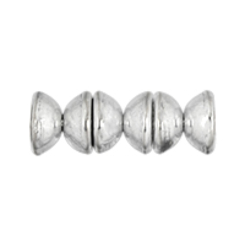 Tea Cup 4mm x 2mm - Silver - 24-27000-TCB