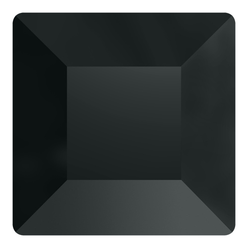 2400 - 3mm - Jet Hematite M HF (280 HEM) - Square Hot Fix Flat Back Crystal