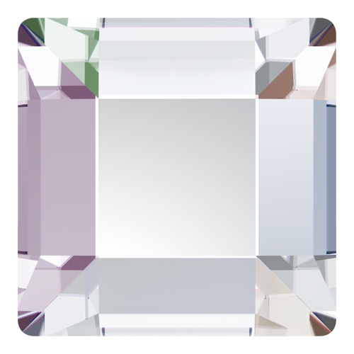 2400 - 4mm - Crystal AB M HF (001 AB) - Square Hot Fix Flat Back Crystal