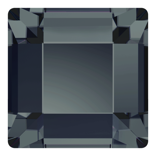 2400 - 4mm - Graphite M HF (253) - Square Hot Fix Flat Back Crystal