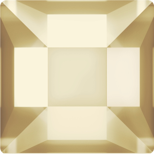 2400 - 4mm - Crystal Golden Shadow F (001 GSHA) - Square No Hot Fix Flat Back Crystal